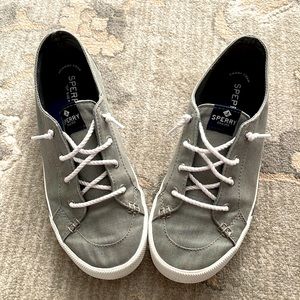 Sperry size 8, gray canvas shoe